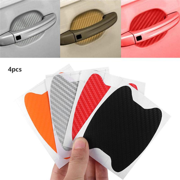 4Pcs/Set Car Door Sticker Scratches Resistant Cover Body Decoration Auto Handle Protection Film Exterior Accessories Car-styling