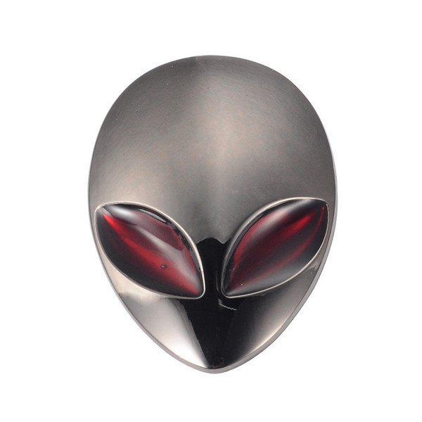 Gunmetal Car 3D Logo Metal Aliens Auto Truck Motorcycle Emblem Badge Sticker Decal