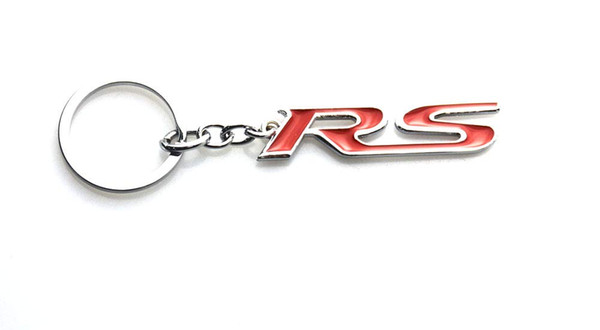 1x New RS Car Auto Logo Badge Metal Keyfob Keyring Keychain Key Holder