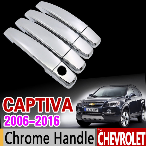 Car Chrome Door Handle Cover Trim Set for Chevrolet Captiva 2006 - 2018 Holden Daewoo Winstorm Accessories 2008 2010 2014 2017