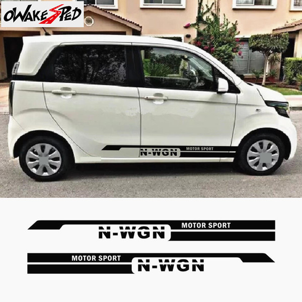 For Honda N-WGN Car Body Sport Styling Decor Stickers City Auto Door Side Customized Vinyl Decal Automobile Spirit Sticker