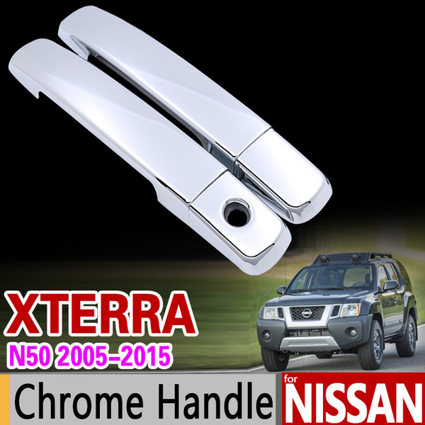 Car Chrome Door Handle Cover Trim for Nissan Xterra N50 X terra 2005 2006 2007 2008 2009 2010 2011 2012 2014 2015 Accessories