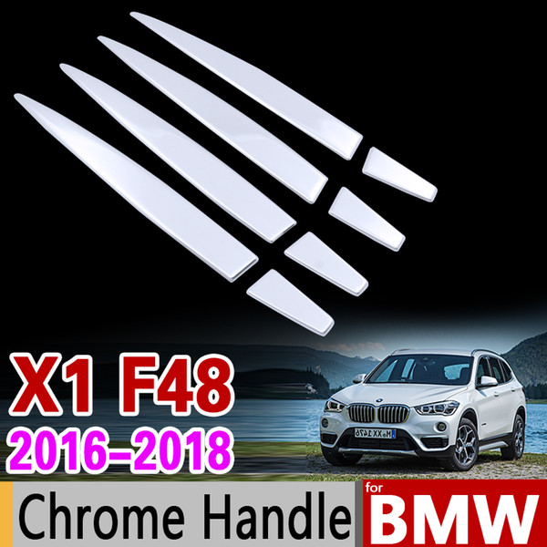 Car Chrome Stainless Steel Stickers for Door Handle Trim Set for BMW F48 X1 2016 2017 2018 2019 2020 Car Accessories Car Styling