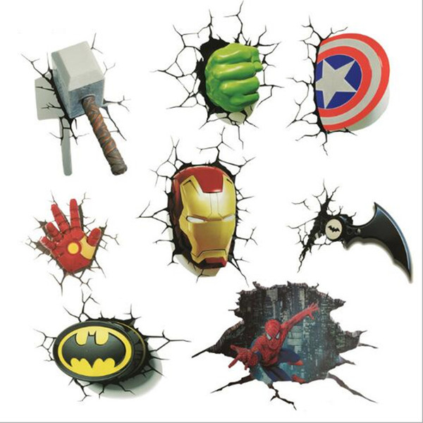 Quality 3D PVC Car sticker SUP Spider Marvel Cartoon Print Motorcycle Car Emblem Badge Logo Decal Stickers Car Styling Sticker QP015