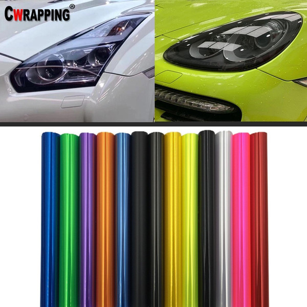 40*150cm Car Headlight Taillight Smoke Fog Light Tint DIY Film Vinyl Wrap Sticker Multicolors Decoration Decals Car Styling