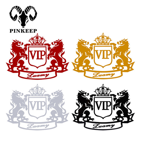 Car Stickers VIP Luxury Crown Lions Creative Decals Auto Styling Waterproof for BMW Audi Nissan Jeep Tail Window Car Accessories