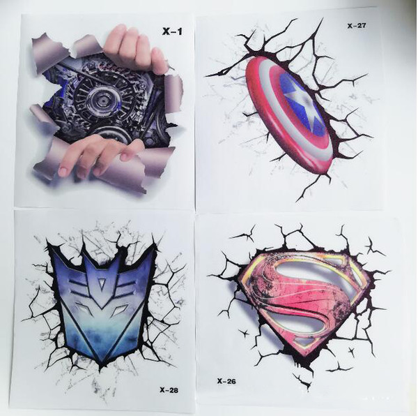 Car personality creative scratch decoration King Kong Superman machine modified stickers 3d stickers waterproof