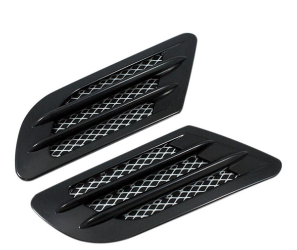 High Quality ABS Plastic Sticker Car Side Air Flow Vent for Fender Hole Cover Intake Grille Duct Decoration