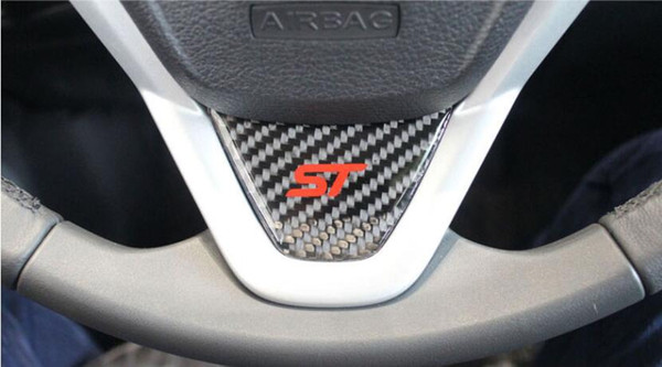 Adapt to Ford Fiesta accessories stickers Carnival ST mk7 sign Steering wheel of carbon fiber car interior trim 2009-2015