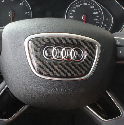 Sline Steering Wheel Steering-Wheel Carbon Fiber s line 3D Car Stickers Car Styling For Audi A1 A3 A4 A5 A6 A7 A8 Q3 Q5 Q7