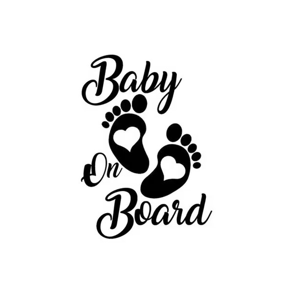 12.7*17.8CM Sticker Vinyl Hobby Car Decal Baby On Board Vinyl Decal Car Sticker CA-1232