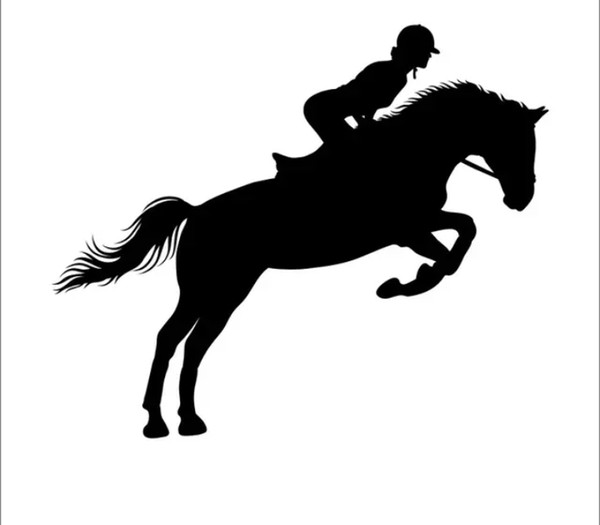 15*15CM Horse Riding Racing Decal Car Cowboy Sicker Horserace Poster Vinyl Decal Car Stickers CA-1049