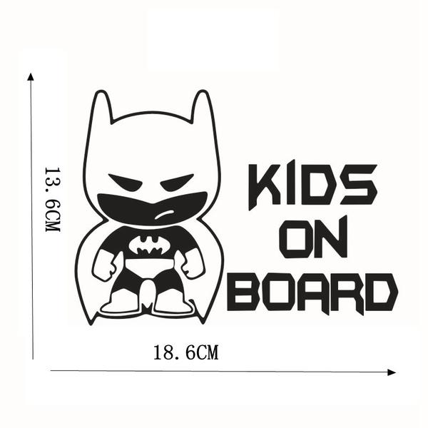 13.6*18.6cm cartoon kids on board car sticker CA 425