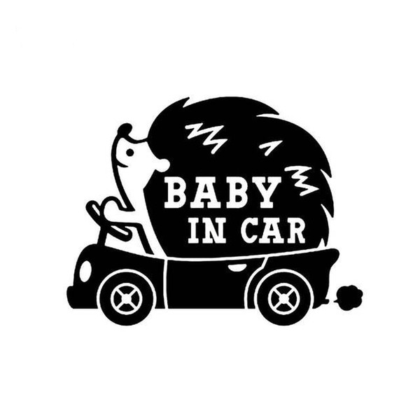 Funny cartoon baby in car vinyl decal car lovely sticker ca-483