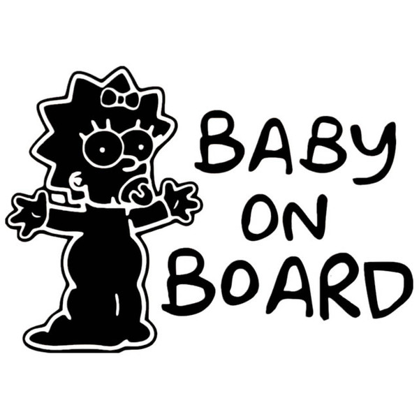 15*21CM baby on board vinyl funny auto reflective car sticker CA-1086