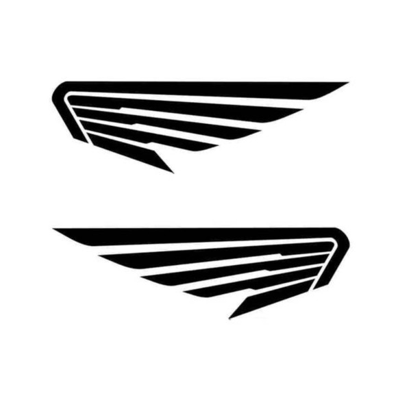 A pair of 20*6.4CM car angle wings feather fashion vinyl sticker ca-659