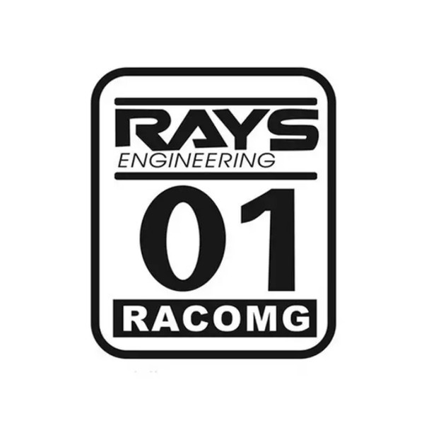 29*25CM ENGINEERING 01 RACOMG Digital Racing Vinyl Decal Car Stickers Blake/Silver CA-1047