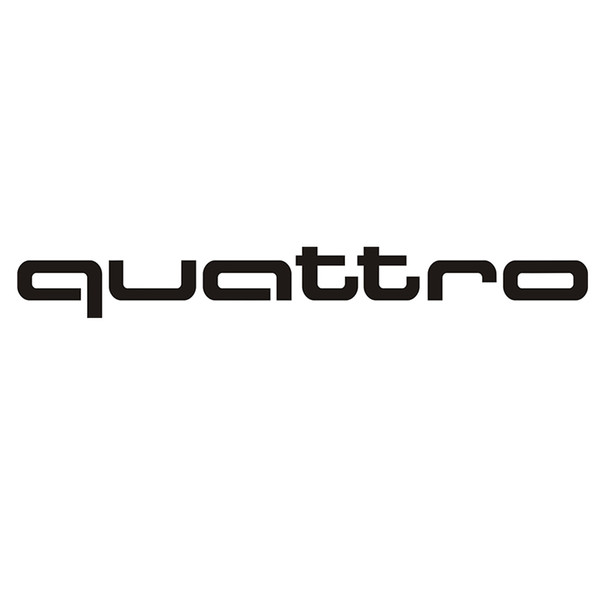 20*2.2CM QUATTRO all wheel driven sports fashion car vinyl sticker CA-698