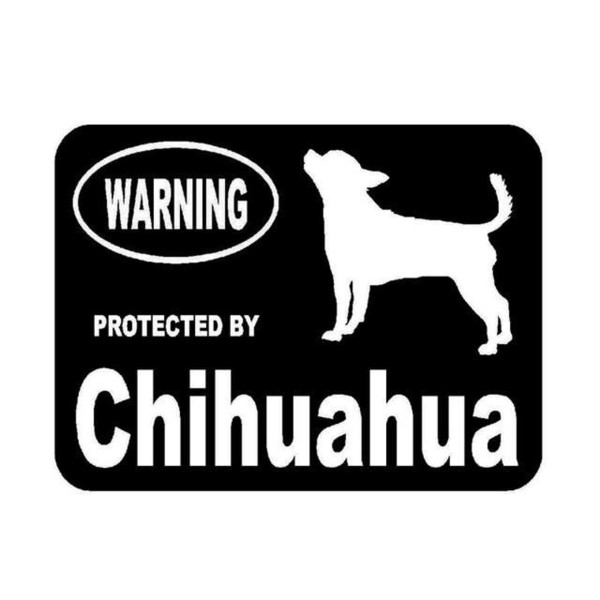 Creative chihuahua protected funny car sticker CA-652