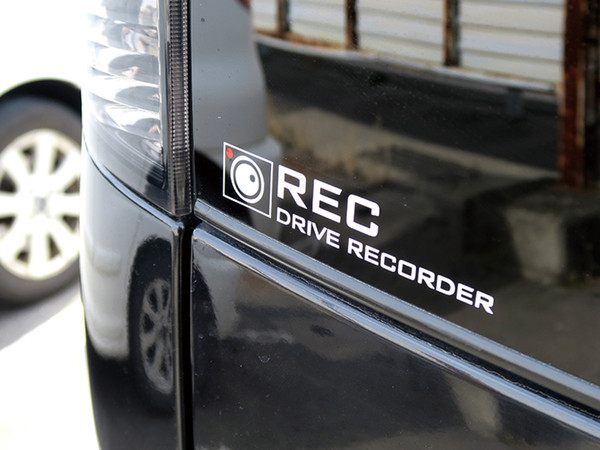 16.5*3cm REC drive recorder mixed colors popular fashion car sticker CA-289