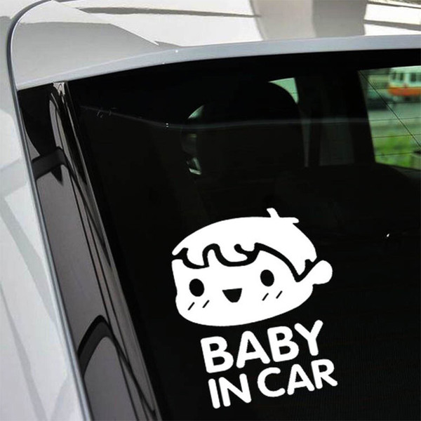 1pc Brand New Reflective Warning Car Stickers 11cm*14cm BABY IN CAR Car Decals Auto Paste Automobile Pasters