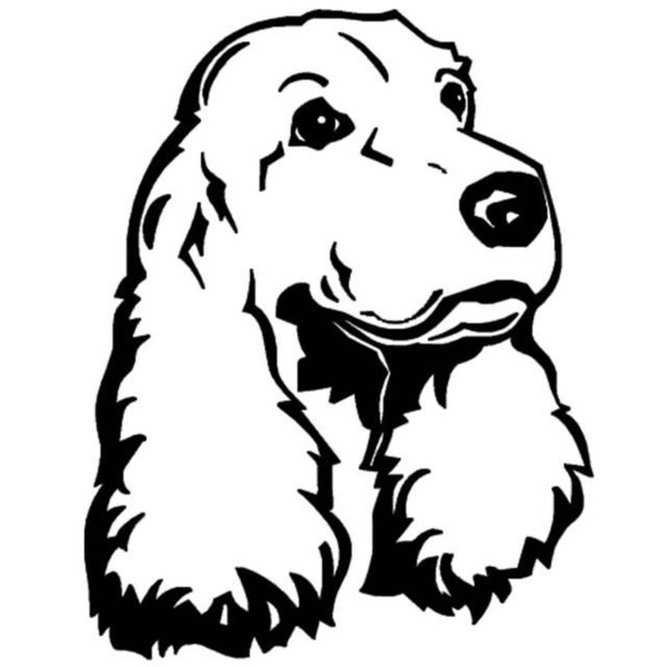 Holdfast 12.6*16CM cocker spaniel dog cute lovely car sticker laptop decal CA-1073