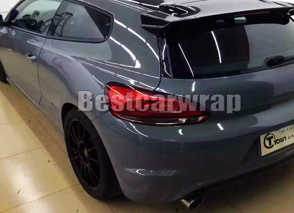 Space Gray Gloss Vinyl wrap FOR Car Wrap with air Bubble Free vehicle wrap covering stickers With Low tack glue 3M quality 1.52x20m 5x67ft