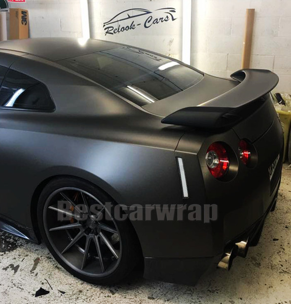 Black chrome matte vinyl wrap for Whole car WRAP styling covering FOIL size 1.52x20m/Roll 4.98x66ft