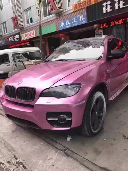 Candy Pink Gloss Metallic Vinyl Wrap For Car Wrap With Air Bubble Free Pearl blue candy Car styling Vehicle boat covering Size:1.52*20M/Roll