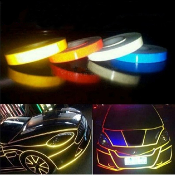 High Quality Motorcycle Car Reflective Decal for BMW ford focus mini cooper Exterior Accessories Security identity Body Stick 5 m