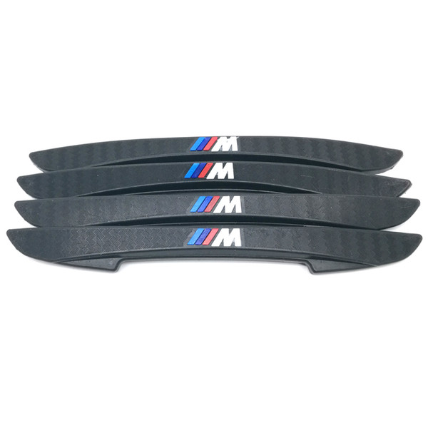 4PCS M Logo Anti-collision Door Side Edge Protection Stickers Anti-rub Bumper Strip for M BMW 1 3 5 Series E46 E39 F10 F20 F30