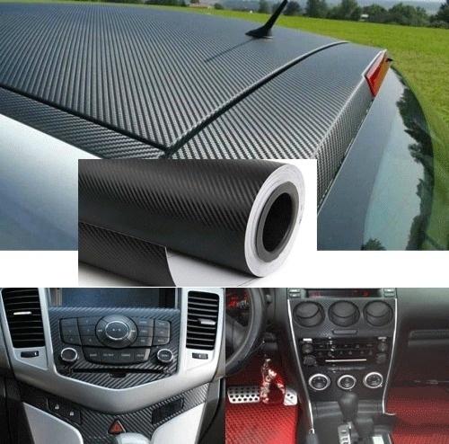 127cmx30cm 3D DIY Carbon Fiber Wrap Roll Sticker for Car Auto Vehi Vinyl Car Sticker Decals Car Wrap Sheet Roll Film Decorative