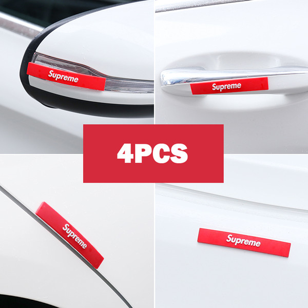 Car decor SUP tide brand door anti-collision strip body rubbing strip scratch-resistant rearview mirror protection strip