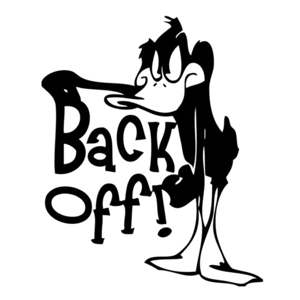 16*13.1cm BACK OFF DUCK sticker vinyl decal Funny Car Window Bumper Novelty JDM Drift Vinyl Decal Sticker