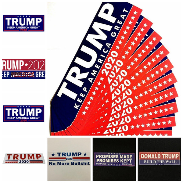 Trump Car Stickers 13 Styles 76*23mm Keep Make America Great Again Donald Trump Stickers Bumper Sticker Novelty Items 10pcs/set OOA6901