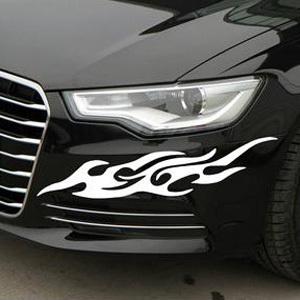 2 PCS N-391 flame car stickers bumper stickers prevent scratching