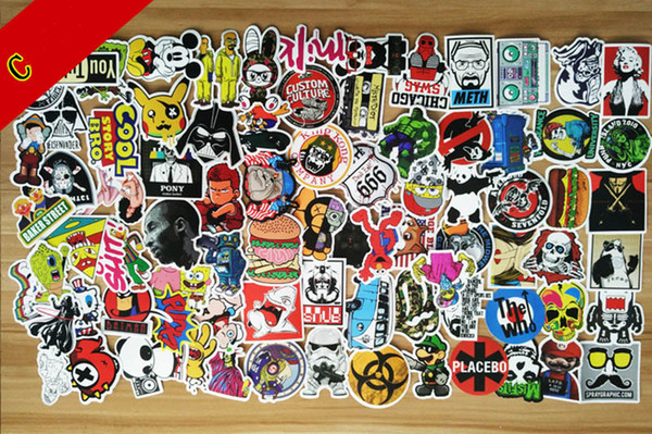 500 pcs Different Car JDM DIY Stickers Sexy Decal Cool Styling Skateboard Luggage Fridge Laptop Bike Motorcycle Car Accessories