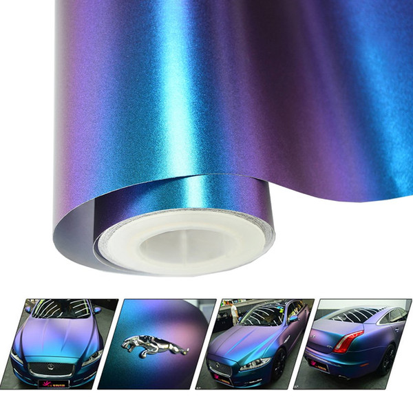 Premium Chameleon Pearl Glitter Vinyl Sticker Purple to Bue Chameleon Car Wrap Film Pearl Metallic Vinyl Film