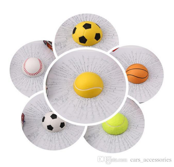 2019 New 3D cars Stickers football basketball tennis baseball car Glass sticker Creative car emblem interesting Car decoration