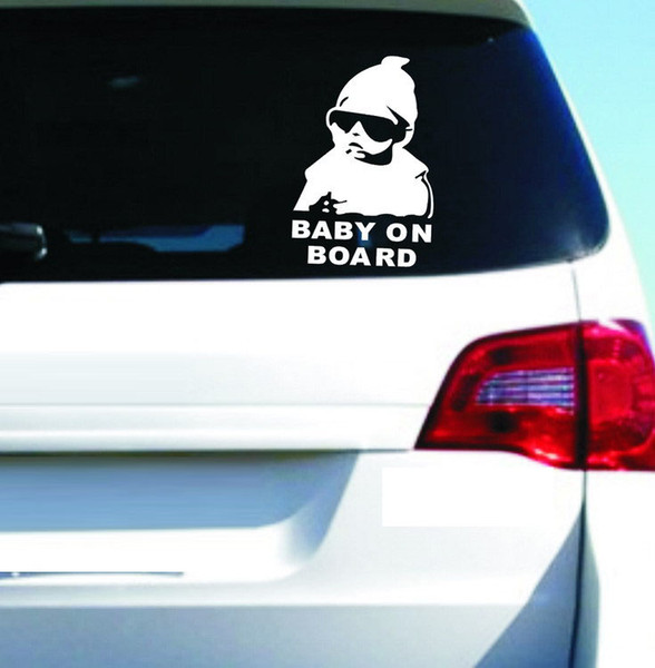 100 pcs / lot 2017 NEW Auto Baby on Board Carlos Hangover funny car vinyl sticker decal