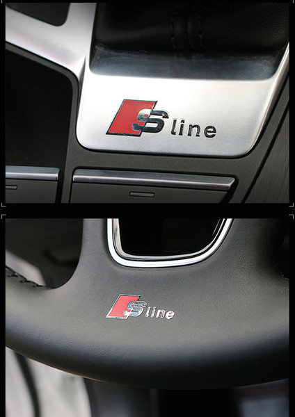 4x S Line Metal Car Door/window Emblem 3D Decoration Stickers Sline Stickers For Audi RS Sports A1 A3 A4 A5 A6 A7 A8 S8 Q3 Q5 Q7