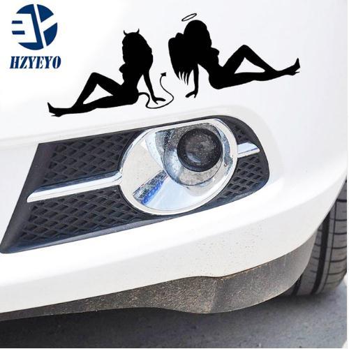 N-519 reflective beauty temptation of angels and demons personalized car stickers