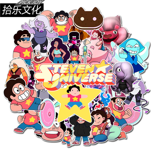 50 pcs/lot Mixed Car Stickers Steven Universe For Laptop Skateboard Pad Bicycle Motorcycle PS4 Phone Luggage Decal Pvc Stickers