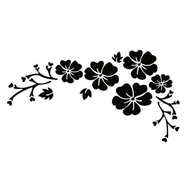15*8cm Waterproof Flower Pattern Delicate Car Sticker Beautiful Motorcycle SUVs Bumper Car Window Laptop Car Stylings