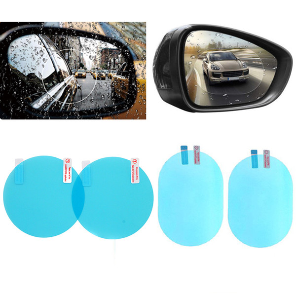 2pcs Rearview Mirror Protective Film Anti Fog Window Foils Rainproof Rear View Mirror Stickers Screen Protector Car Accessories With Package