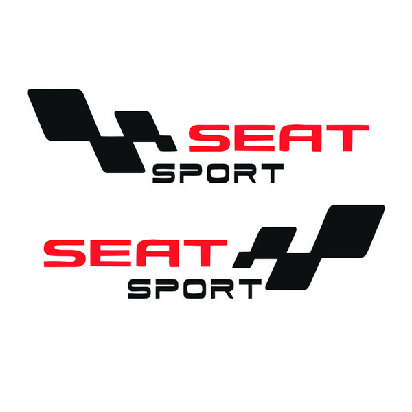 2 PCS racing car decal sports PET vinyl seat leon car sticker CA-631