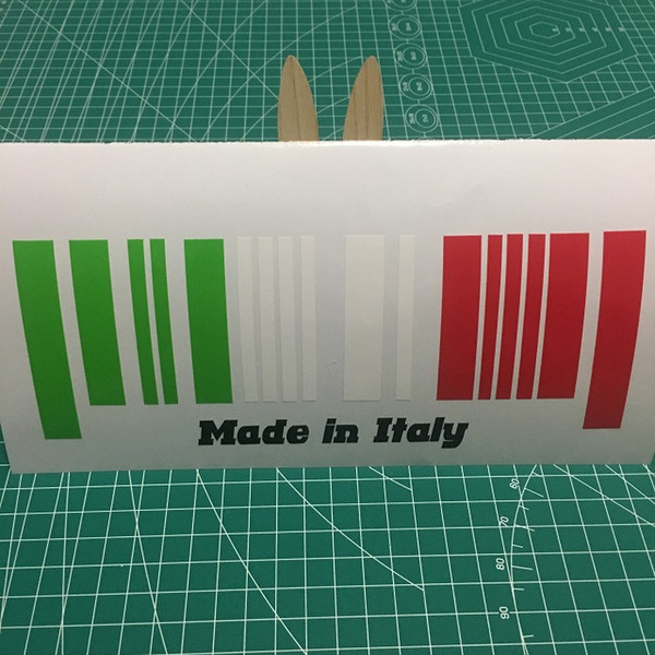 21*8.3CM Made in Italy flag fashion for car window bumper sticker CA-634