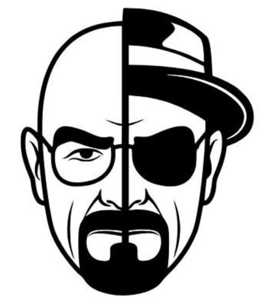 12.8*17CM HEISENBERG BREAKBAD WALT Decal vinyl car stickers For car and others FINISH GLOSSY CA-1065