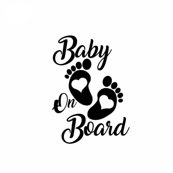 Vinyl Hobby Car Decal Baby On Board Black/Silver ca-591