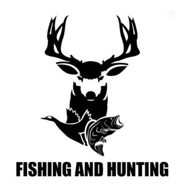 15*12CM FISHING AND HUNTING Vinyl Decal Car Stickers CA-1060